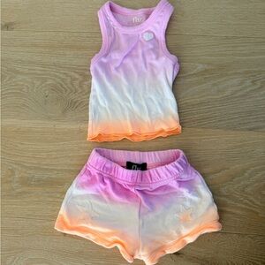 Flowers by Zoe Pink and Orange Set